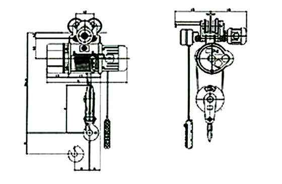 鋼絲繩電動葫蘆結構圖